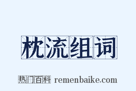 枕流组词是什么意思的图片